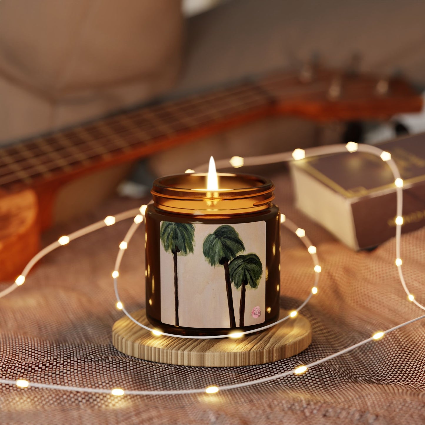Tropical Escape Scented Soy Candle - Amber Jar