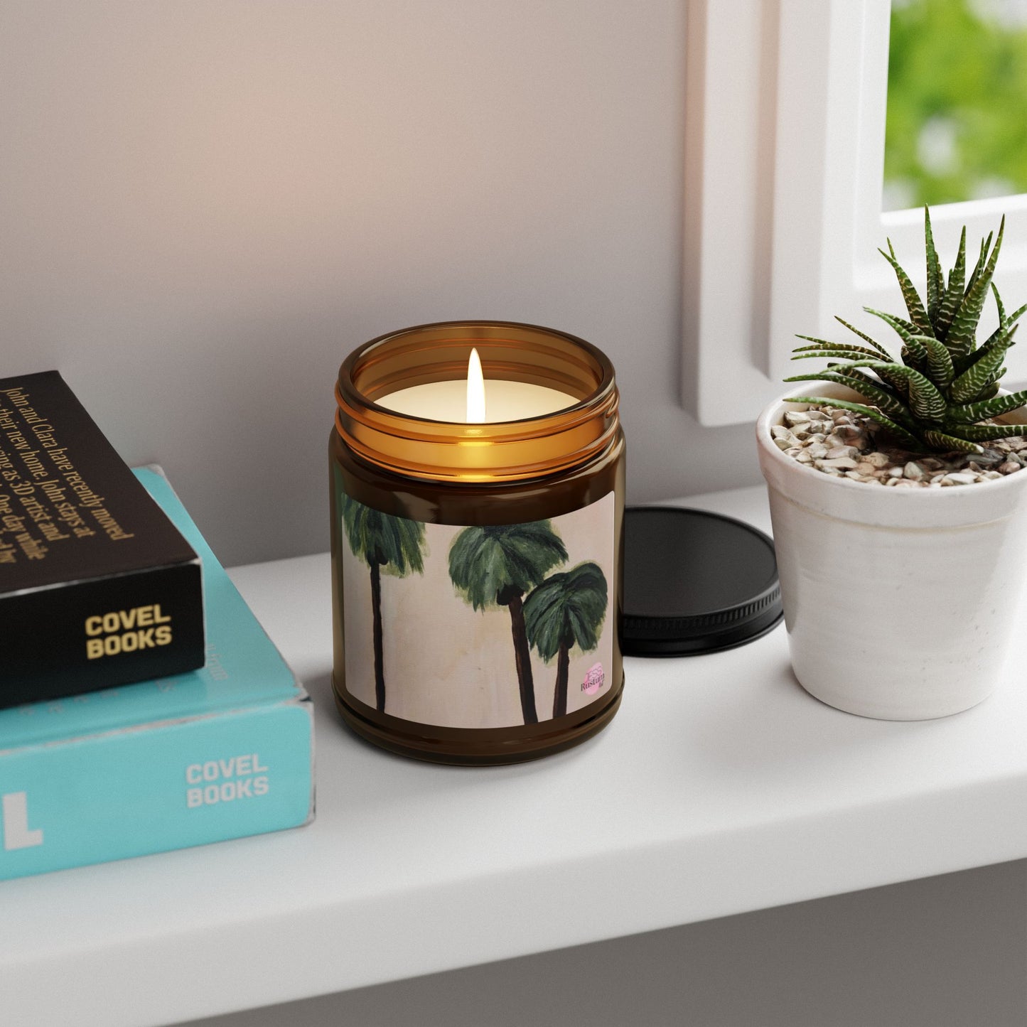 Tropical Escape Scented Soy Candle - Amber Jar