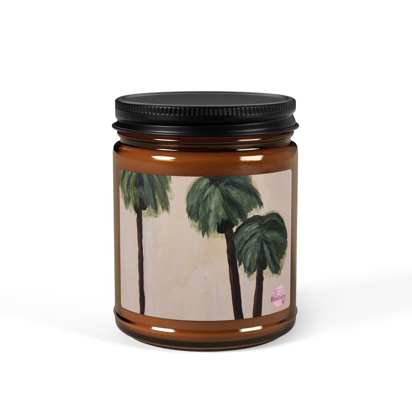 Tropical Escape Scented Soy Candle - Amber Jar