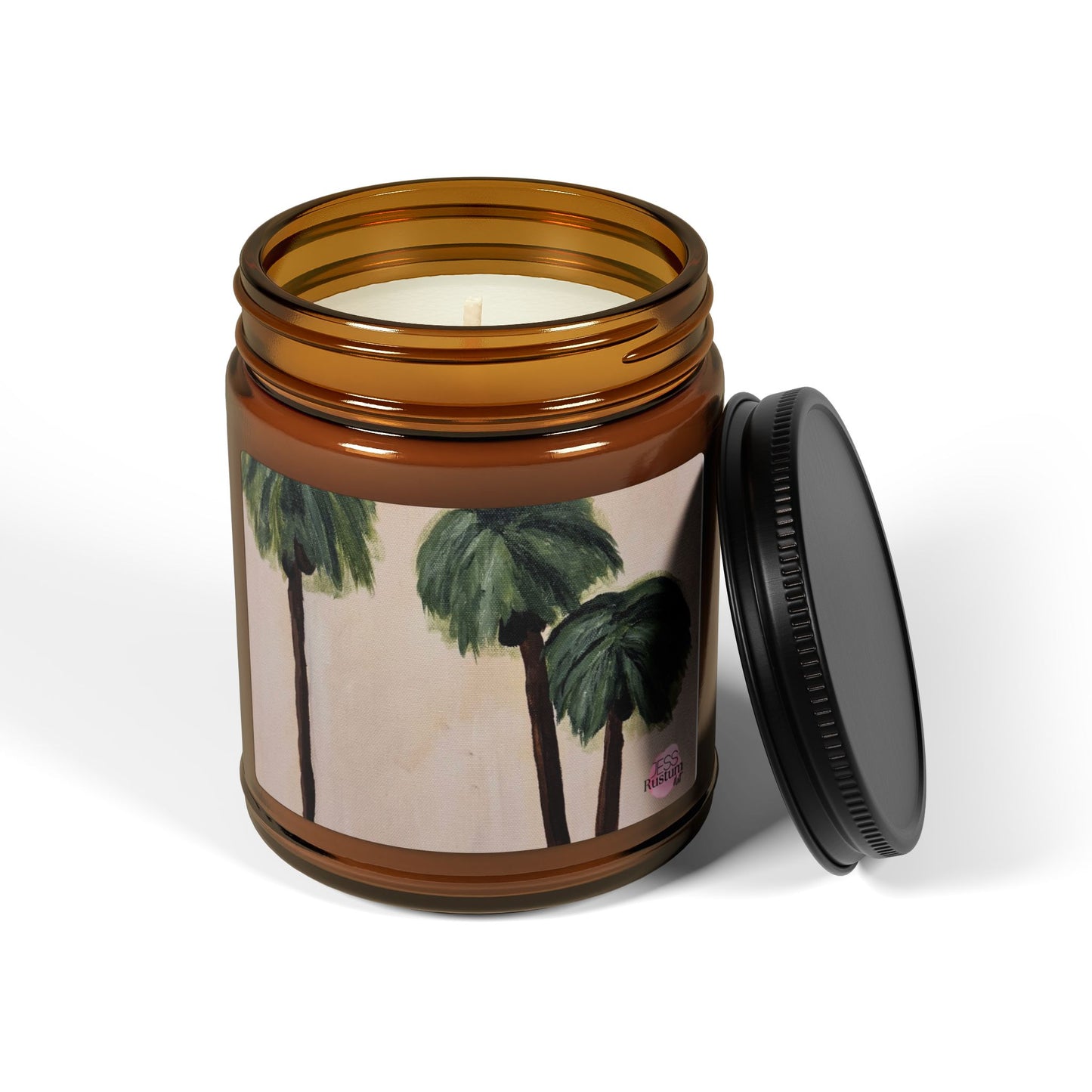 Tropical Escape Scented Soy Candle - Amber Jar