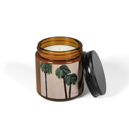 Tropical Escape Scented Soy Candle - Amber Jar