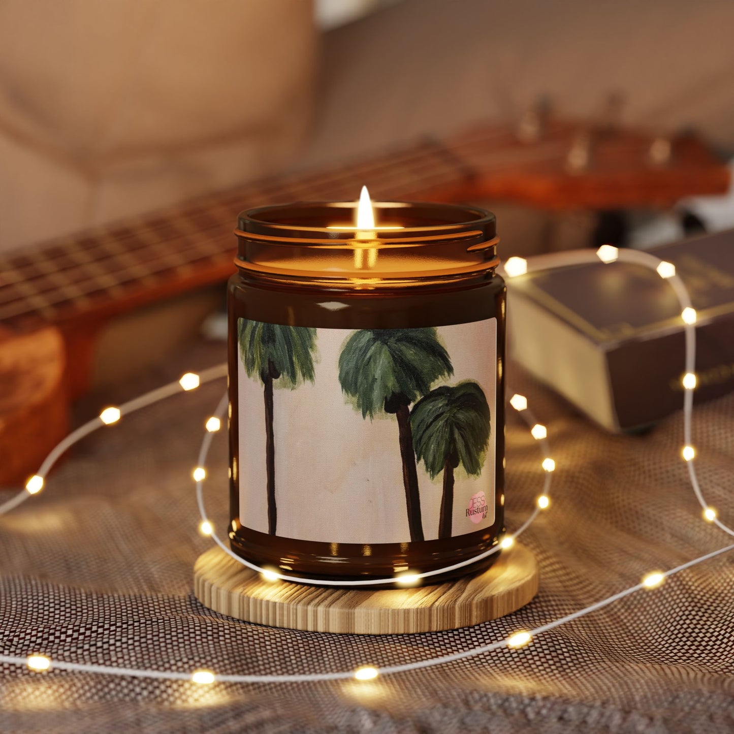 Tropical Escape Scented Soy Candle - Amber Jar