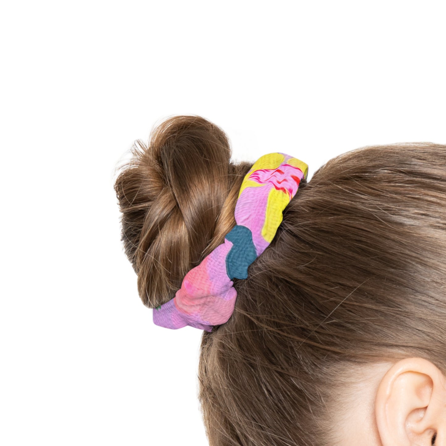 Colorful Floral Scrunchie - Perfect for Spring Festivals and Everyday Style