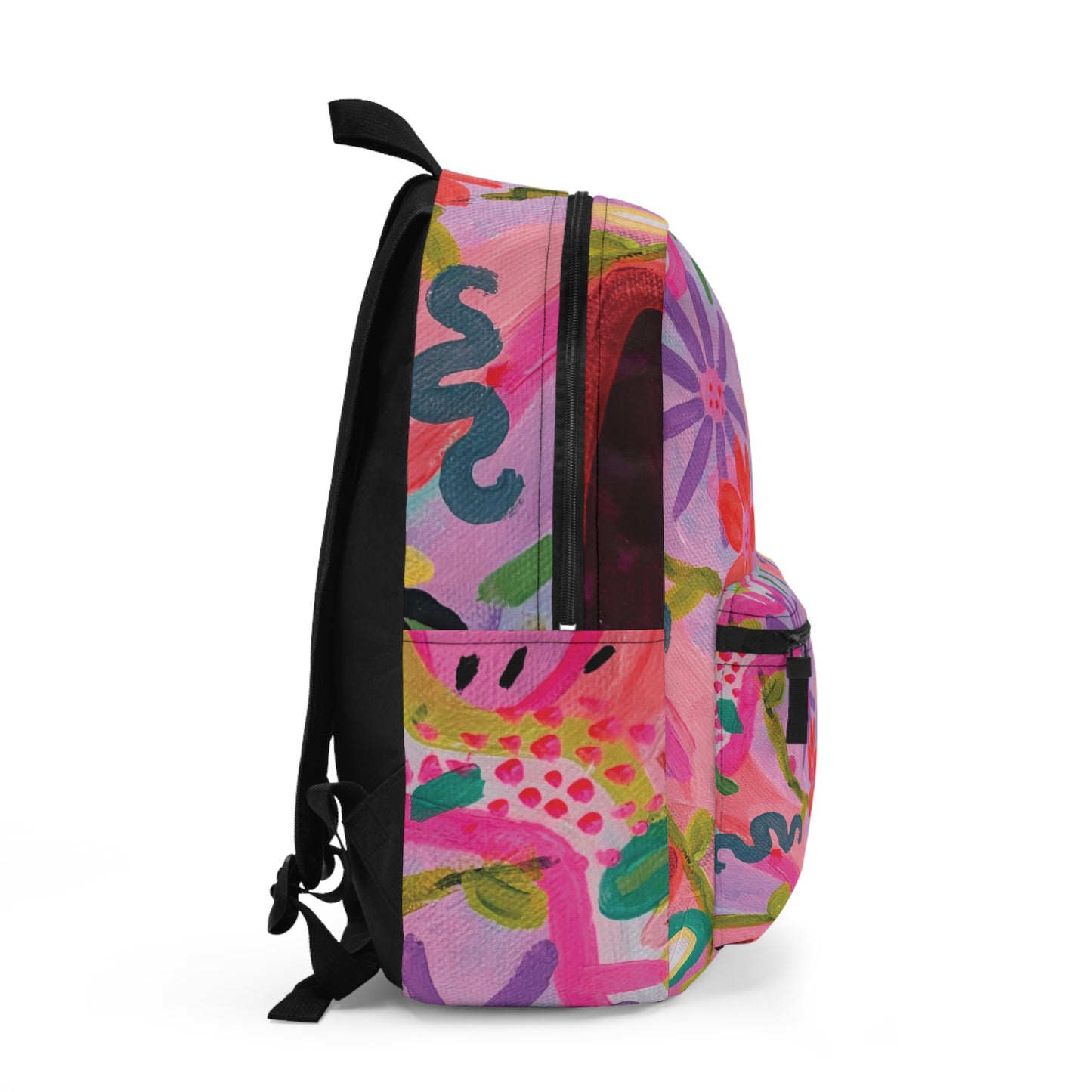 Colorful Floral Backpack | Trendy Backpack for School & Travel | Perfect Gift for Spring Celebrations