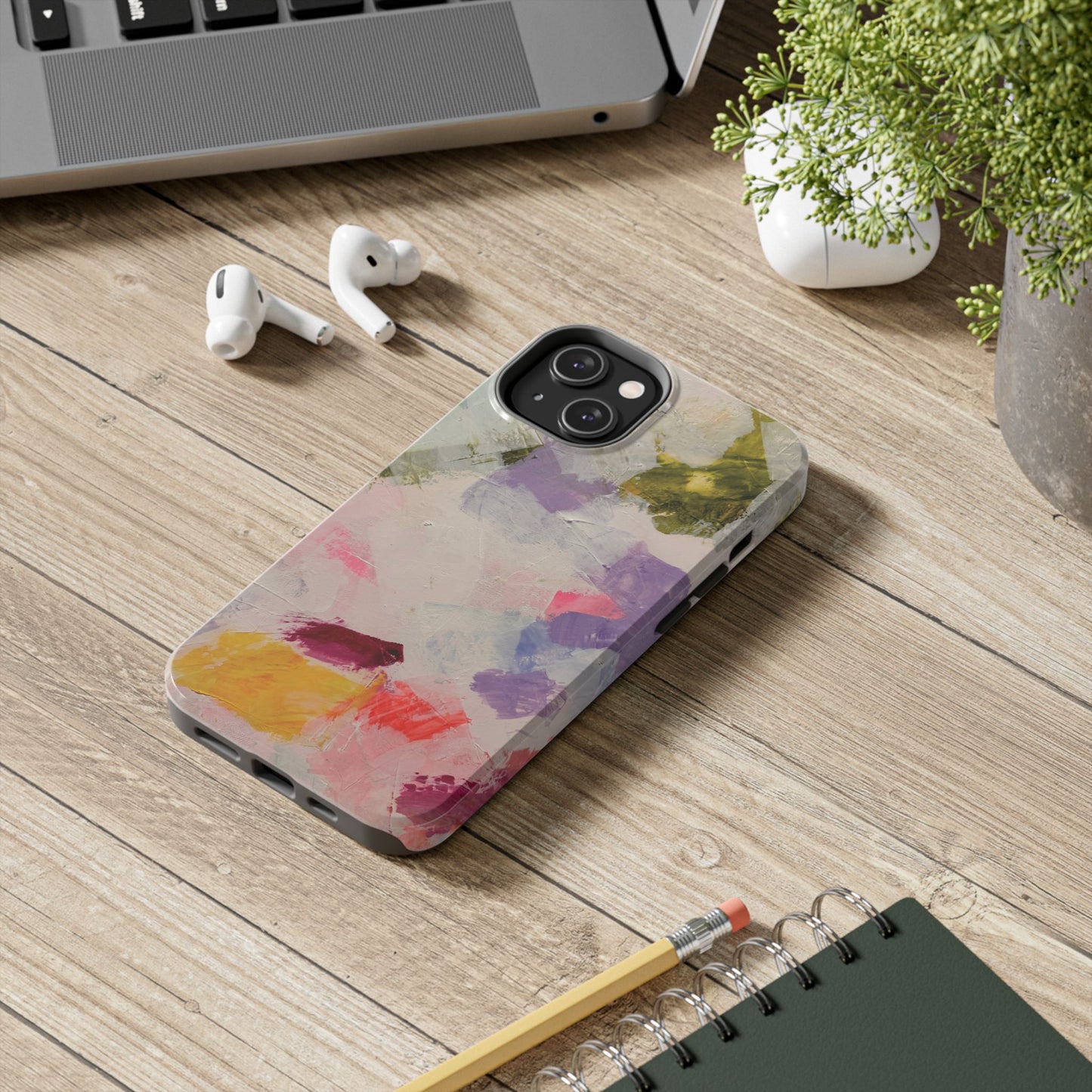 Artistic Tough Phone Case - Colorful Abstract Design