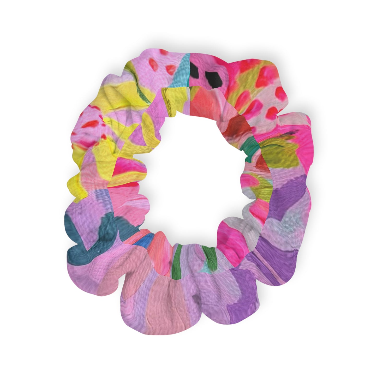 Colorful Floral Scrunchie - Perfect for Spring Festivals and Everyday Style